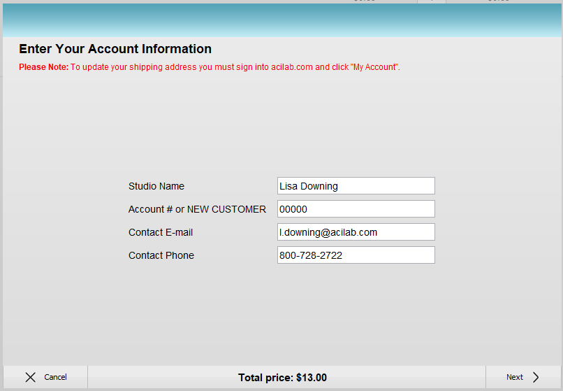 I put the promo code in, why am I not seeing my discount? American Color Imaging